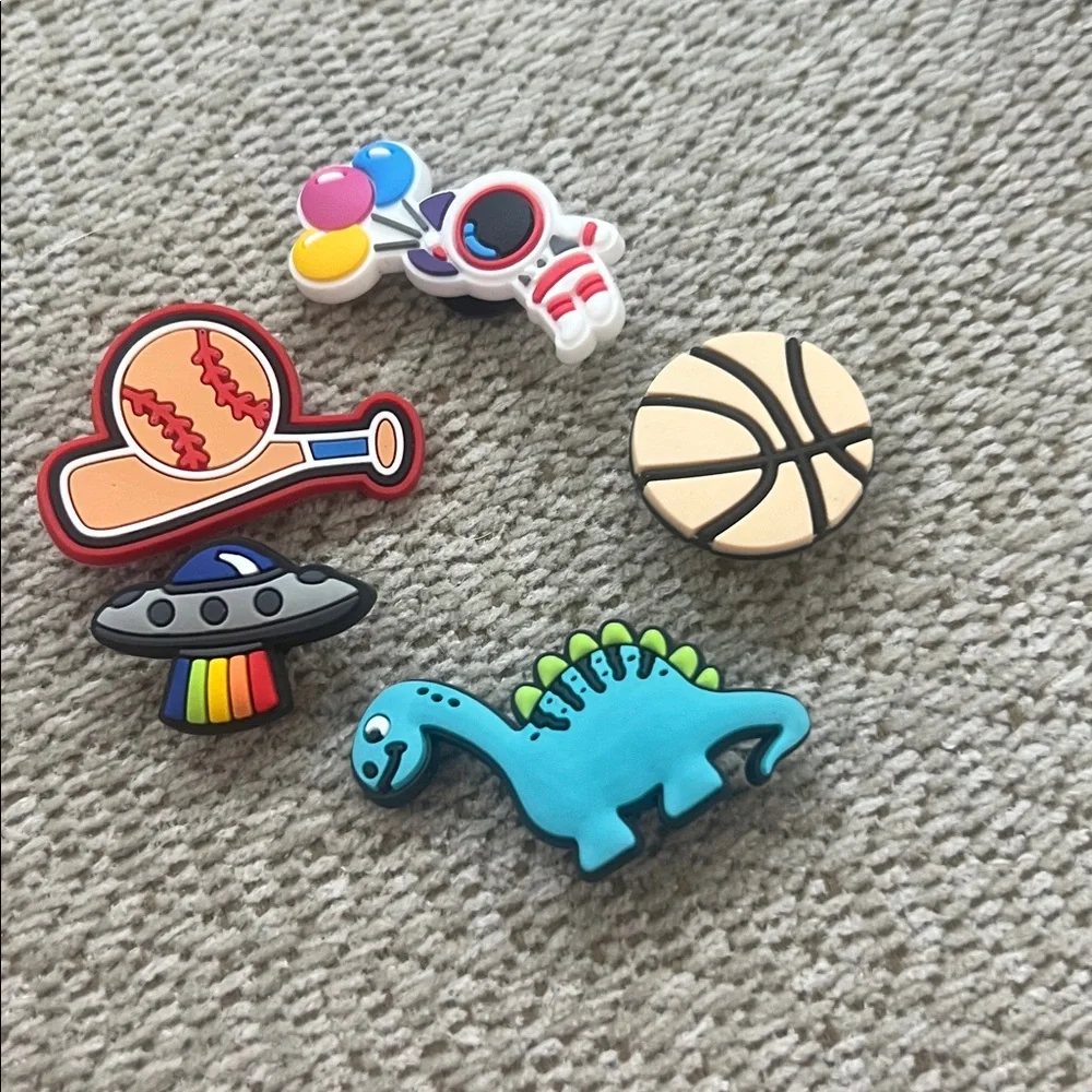 Colorful Dinosaur and Space Adventure Shoe Charms Jibbitz five